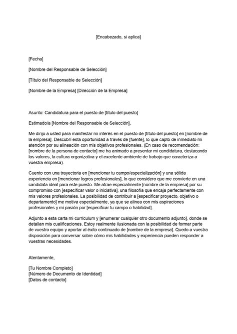 Plantilla GRATIS de carta de solicitud de empleo | 2025