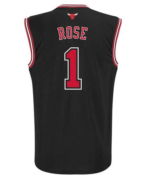 Lyst - Adidas originals Men's Derrick Rose Chicago Bulls Replica Jersey ...
