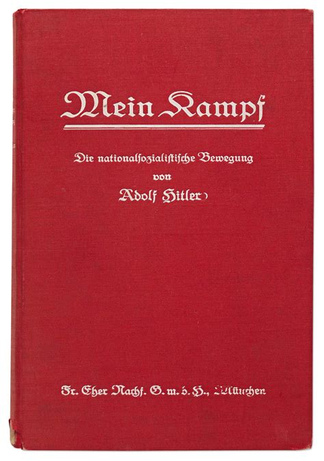 Lot Detail - Adolf Hitler Signed First Edition of ''Mein Kampf'' with ...