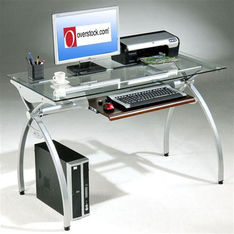 Small Glass Computer Desk 的图像结果