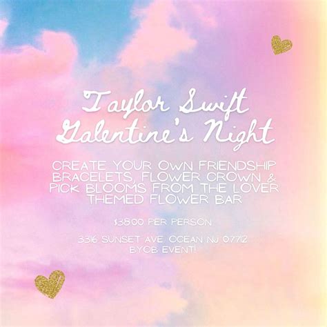 Taylor Swift Galentines Night, Fleur de Mer Flower Bar & Gift Boutique ...