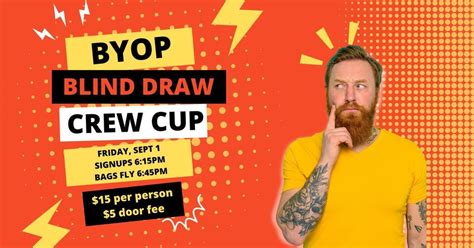 BYOP Blind Draw Crew Cup, Revival Hall Taproom, Jefferson, 1 September ...