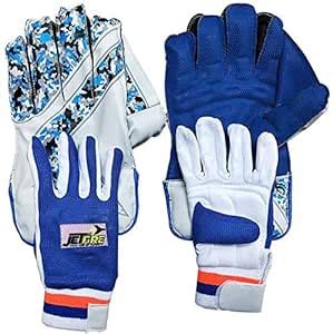 Buy JetFire Foam/Ibex Arrow Youth Blue Cricket Wicket Keeping Gloves ...
