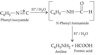 Hydrolysis of phenyl isocyanide forms - Tardigrade