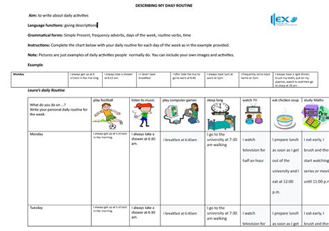 Image result for My Daily Routine Example