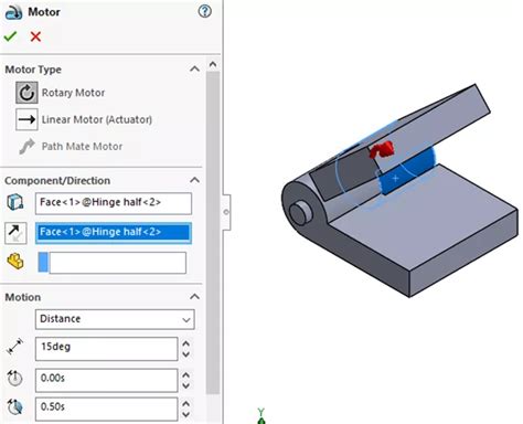 SolidWorks Motion Study Motor 的图像结果