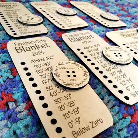 Temperature Blanket Color Guide 的图像结果