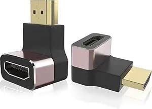 VOOCME 8K HDMI Cable Adapter,90 Degree Right Angle HDMI Male to Female ...