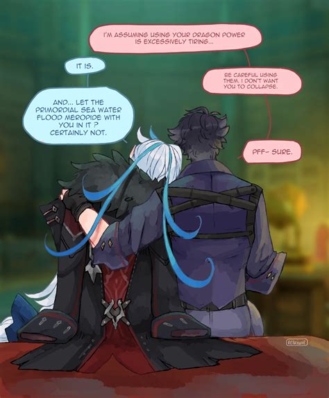 Wriothesley x Neuvillette #Wriolette #Neuvithesley #Genshin Impact by ...