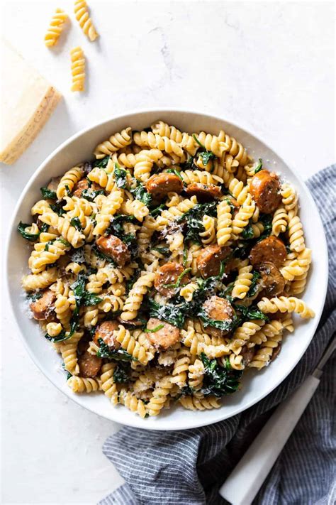 20 minute Sausage and Mushroom Pasta - Fox and Briar