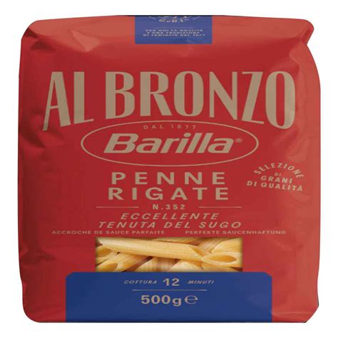 Pasta Barilla Al Bronzo Penne 500g | Chedraui