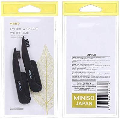 MINISO Dual-function Eyebrow Razor with Comb 2 PC Eyebrow Grooming Set ...