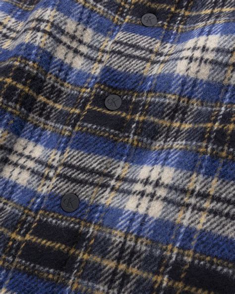 Heron Preston x Calvin Klein – Mens Plaid Jacket Blue Plaid ...