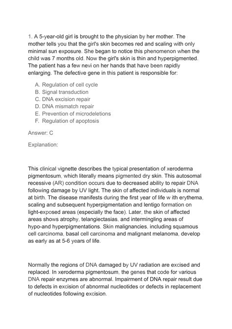 Image result for USMLE Genetics Questions