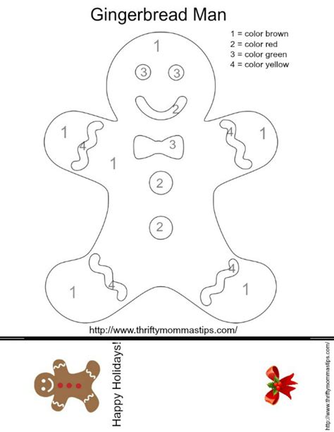 Gingerbread Coloring Pages