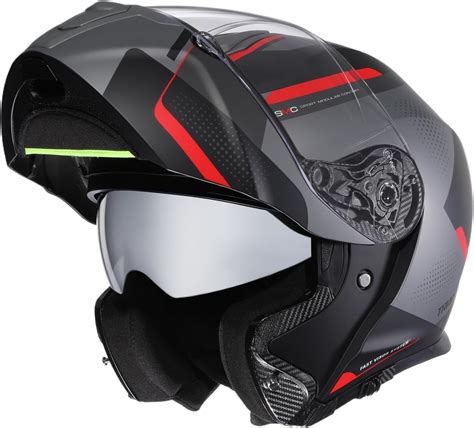 TRIANGLE Flip up Motorcycle Modular Helmet Dual Visor Full Face Helmet – Triangle Helmets Store