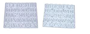 Alphabet Silicone Resin Molds Mini A to Z and 10 Numbers Silicone ...