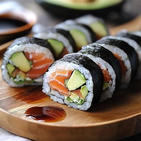 Salmon Avocado Sushi Roll
