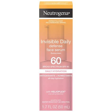 Neutrogena Invisible Daily Defense Face Serum With SPF 60 | Walgreens