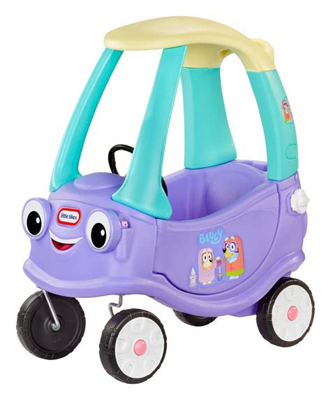 Little Tikes Bluey Grannies Car Coupe with 2 Accessories, Bluey Foot-to ...