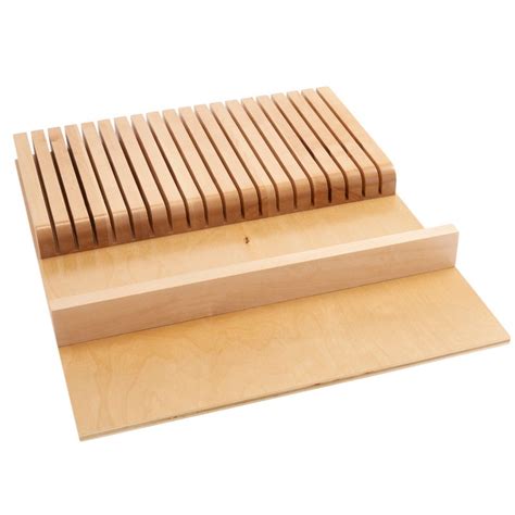 Buy Rev-A-Shelf 4WKB-1 19 Slot Kitchen Knife Block Drawer Organizing ...