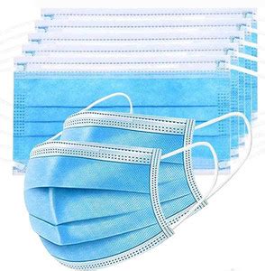 BSRCARES 3 Ply Protective Face Mask, BFE >95% & PFE >90%,ISI,BIS,CE ...