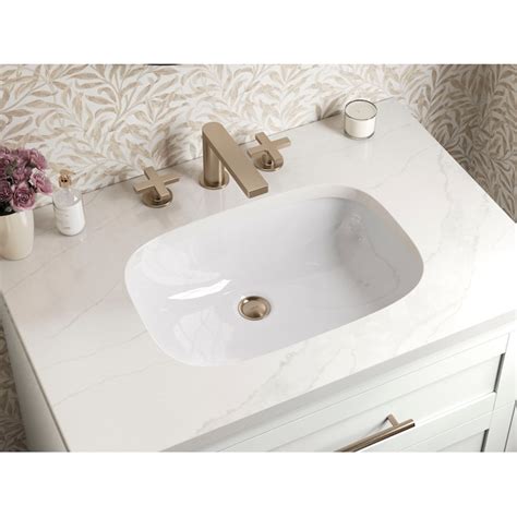 KOHLER Hadron 30-in White Undermount Single Sink Bathroom Vanity with ...