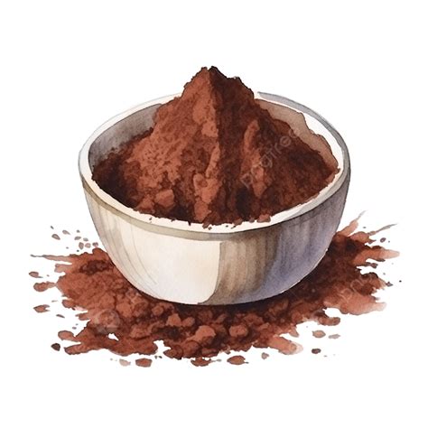 Watercolor Cocoa Powder, Cacao, Cocoa, Powder PNG Transparent Image and ...
