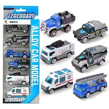 Galaxy Hi-Tech Police Alloy Model Metal Cars 6 Pcs Vehicles, Racing ...