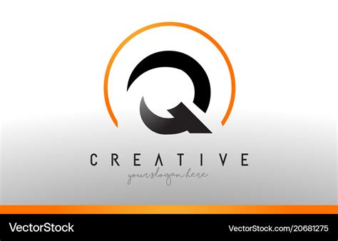 Creative quick letter q logo design graphic Vector Image