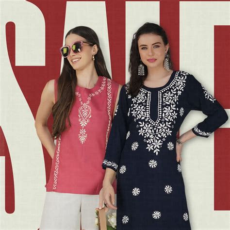 MADHUSHA: Chikankari Kurtis for Women - Ethnic Wear