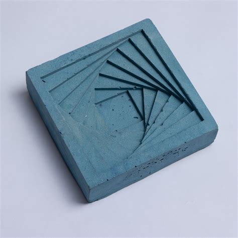 New Conto Ashtray Midnight Blue - Designer Geometric Stepped Ashtray f ...
