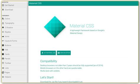 Image result for CSS Material Design Frameworks