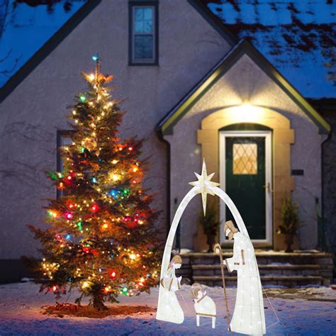 IDIDOS 5ft Outdoor Nativity Scene, Christmas Outdoor India | Ubuy