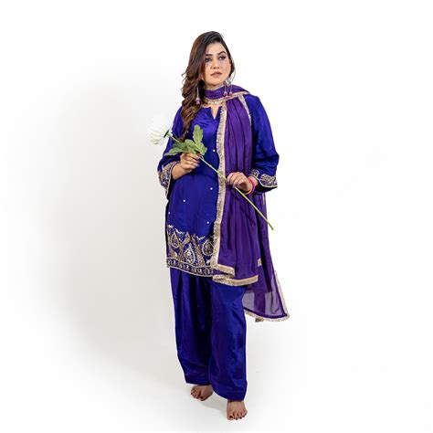 Purple Pataka Plazzo Suit – Sharmeeli