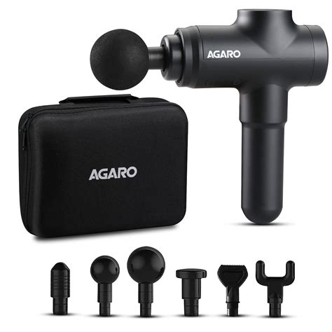 AGARO Strike Handheld Percussion Massage Gun, Rechargeable, 6 ...