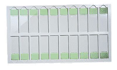 Dynalon 201565 Microscope Slide Tray, PVC, Holds 20 Slides, 10/pk ...