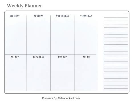 Free Printable Weekly Schedule 的图像结果