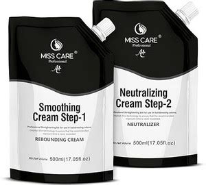 Miss Care Professional Smoothing Cream & Rebounding Cream for Hair ...