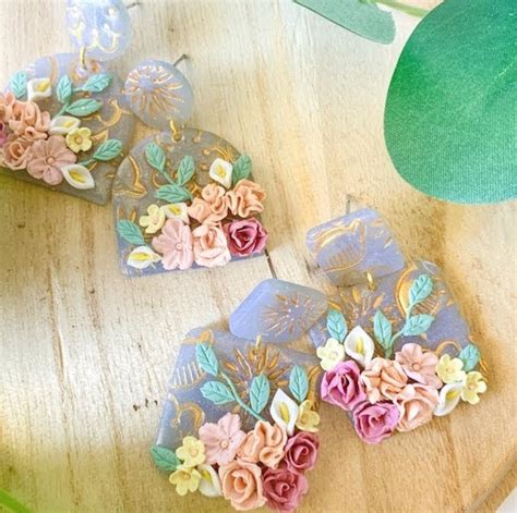 Image result for 3D Polymer Clay Flower Tutorials