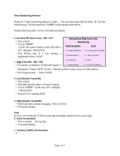 Chapter 9: Fetal Heart Rate Assessment and Monitoring Techniques - Studocu