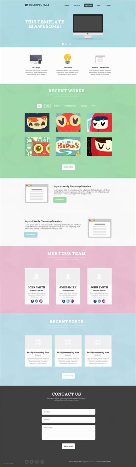 Free One Page Web Page Templates Of 26 Free E Page Psd Web Template ...