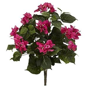 Buy Nearly Natural 20” Bougainvillea (Set of 3) Artificial Plant, Pink ...