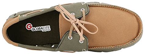 Buy Globalite Men's Casual Loafers Groove Dock Side Olive/Tan -8 at ...