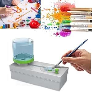 Paint Brush Cleaner Set - Auto Water Dispensing Rinser for Watercolor ...