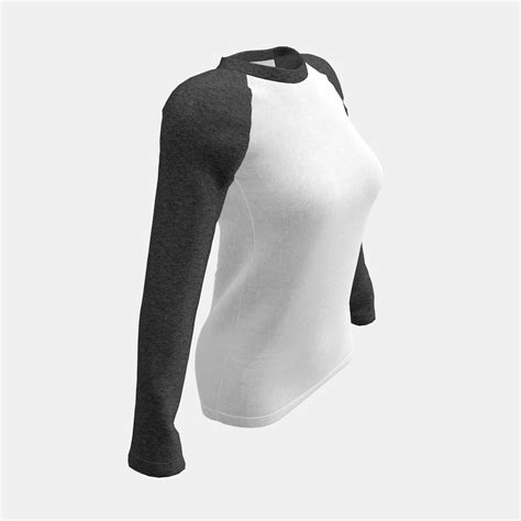 Women Raglan T-Shirt 3D 모델 $42 - .fbx .max .obj - Free3D