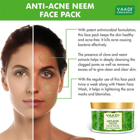 Anti Acne Neem Face Pack With Clove And Turmeric (600 gms) – Vaadi ...