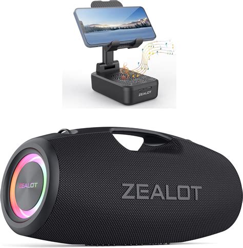 Amazon.com: ZEALOT Bluetooth Speakers, S78 120W +Z7 Wireless Speaker with Phone Holder, Speakers ...