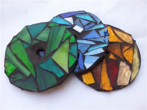 Mosaic Glass With Recycled Cd's • Recyclart