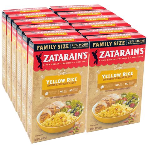 Snapklik.com : Zatarains Family Size Yellow Rice, 15 Oz
